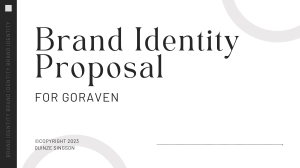 Brand Proposal - GoRaven