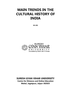 HS-202 MAIN TRENDS IN THE CULTURAL HISTORY OF INDIA [Pgs 1-202] Nov22