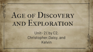 Age of Discovery and Exploration