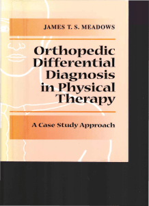 Orthopedic Differential Diagnosis in Physical Therapy - James T. S. Meadows