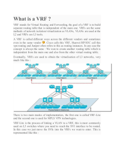 What is a VRF