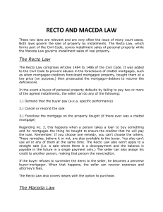 Recto and Maceda Law