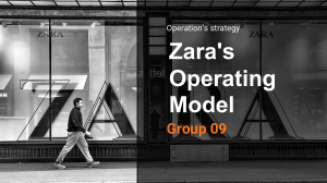 Zara's operating model operations strategy
