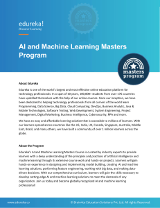AI and Machine Learning Masters Program Brochure Edureka
