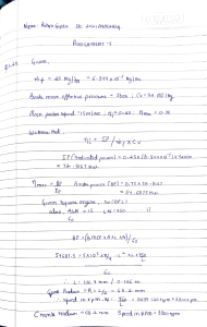 Engine Performance Assignment: Calculations & Parameters