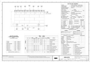DIS-SEP-MEC-3001-0 DISEÑO TKS 15110Bbls (SHT1A) TK101 PLANO GENERAL
