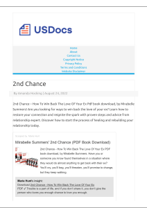 2nd Chance PDF E-Book