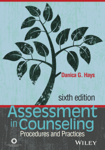 Danica G. Hays - Assessment in Counseling  Procedures and Practices-American Counseling Association (2017)