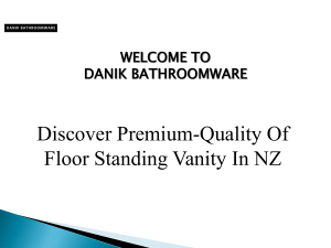 Find The Floor Standing Vanity For Your Bathroom In NZ