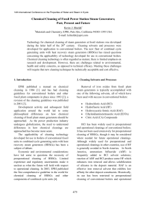 Chemical Cleaning of Steam Generators: Past, Present, Future