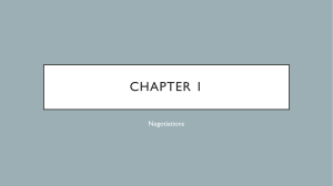 Chapter 1 Negotiations 2023 