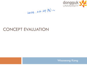 (2023.04.27 ~ 05. 02) Concept Evaluation & Testing