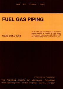 USAS B31.2-1968 Fuel Gas Piping Code | ASME Standard