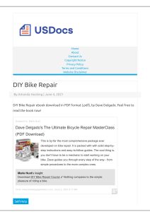 DIY Bike Repair PDF E-Book