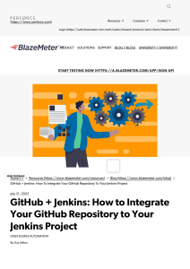 Jenkins GitHub Integration   How to Do It   Blazemeter by Perforce