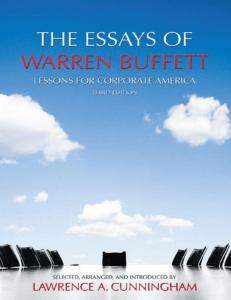 The Essays of Warren Buffet