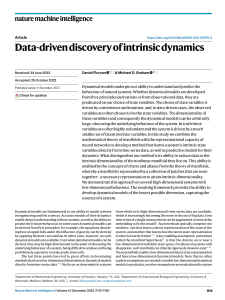 Data-driven discovery of intrinsic dynamics