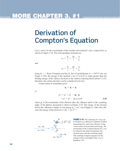 Compton's equation derivation
