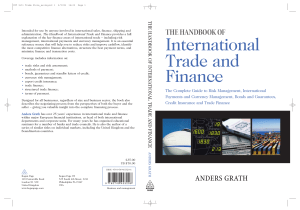 International Trade and Finance, Anders Grath 