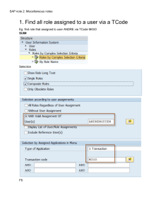 SAP S4 how to find a role assigned to Tcode.pdf
