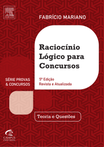 Raciocínio Lógico para Concursos - 5ª Edição - Fabrício Mariano - 2012
