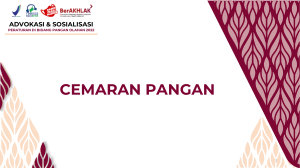 5. Cemaran Pangan