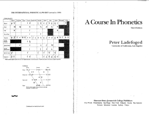 Articulatory Phonetics Coursebook