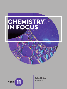 Chemistry Y11 - Chem in Focus