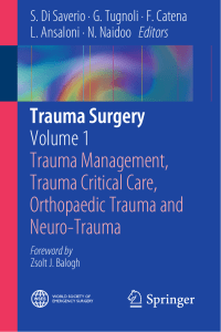 Trauma Surgery: Management, Critical Care, Orthopaedic & Neuro-Trauma