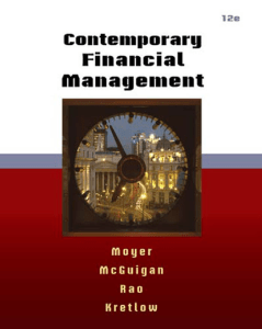 Contemporary financial management by Moyer, R. Charles