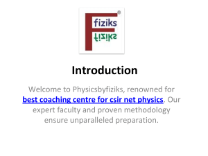 best coaching centre for csir net physics
