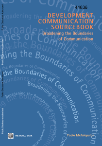 Development Communication Sourcebook