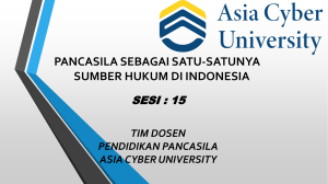 Materi-15-Pancasila sebagai satu-satunya Sumber Hukum di Indonesia