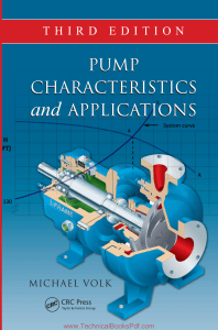 Pump Characteristics and Applications 3rd Edition By Michael Volk