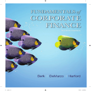 Berk, DeMarz, Harford - Fundamentals of Corporate Finance. J