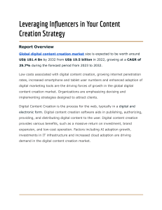 Digital Content Creation Market