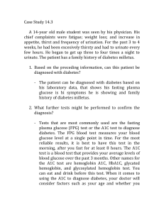 Diabetes Case Study: Diagnosis and Management