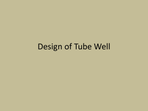 Design of Tube Well