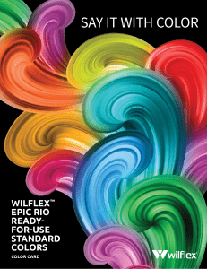 Wilflex Epic Rio Ready-for-Use Standard Colors Interactive Color CardOPTIMIZED