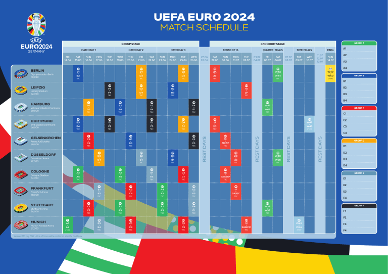 euro 2024 match schedule