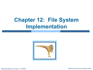 File System Implementation - Chapter 12 (Operating Systems)