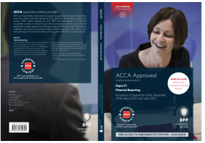 ACCA - F7 Financial Reporting - Revision Kit 2016-2019