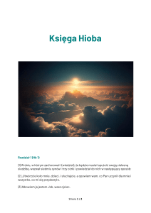 Księga Hioba PDF jako klucz do wglądu w ludzką naturę i wiarę