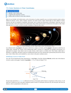 7.05  Conic Sections in Polar Coordinates