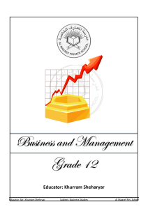 As Business Studies Notebook Grade-12