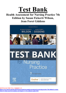 cala Test Bank For Health Assessment for Nursing Practice 7th Edition