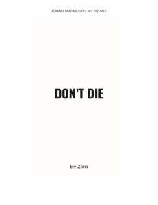 DON'T DIE by Zero