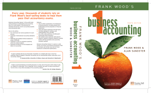 Frank Woods Business Accounting 1