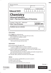6CH01 01 Chemistry