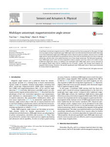 Multilayer anisotropic magnetoresistive angle sensor